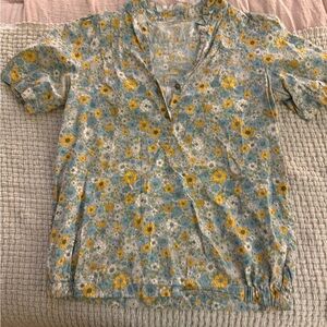 70’s Vintage Flower Power Blouse